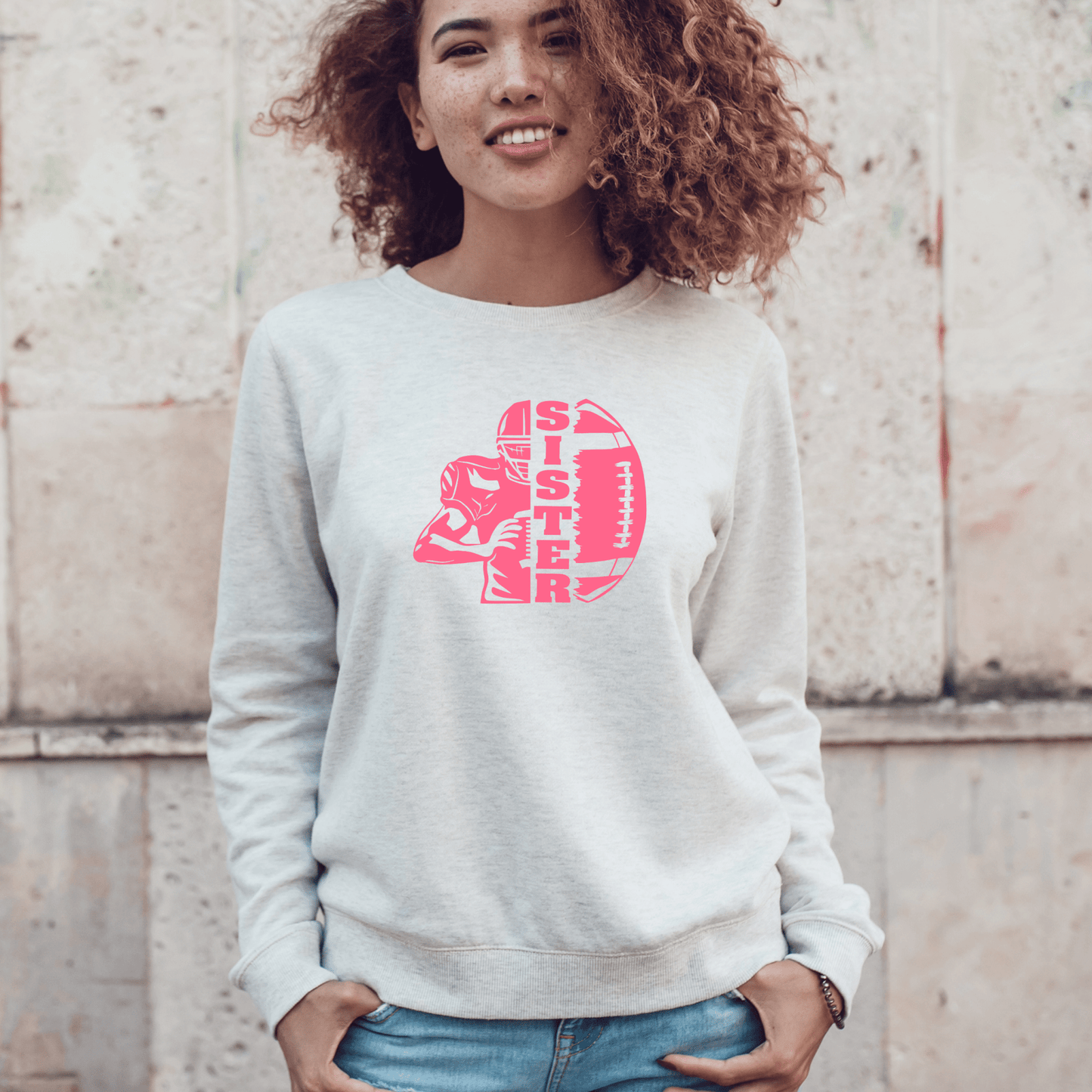 Football Sister Shirt | Crew neck | V Neck| Sweatshirt | Hoodie | SEC Apparel - secapparelonline