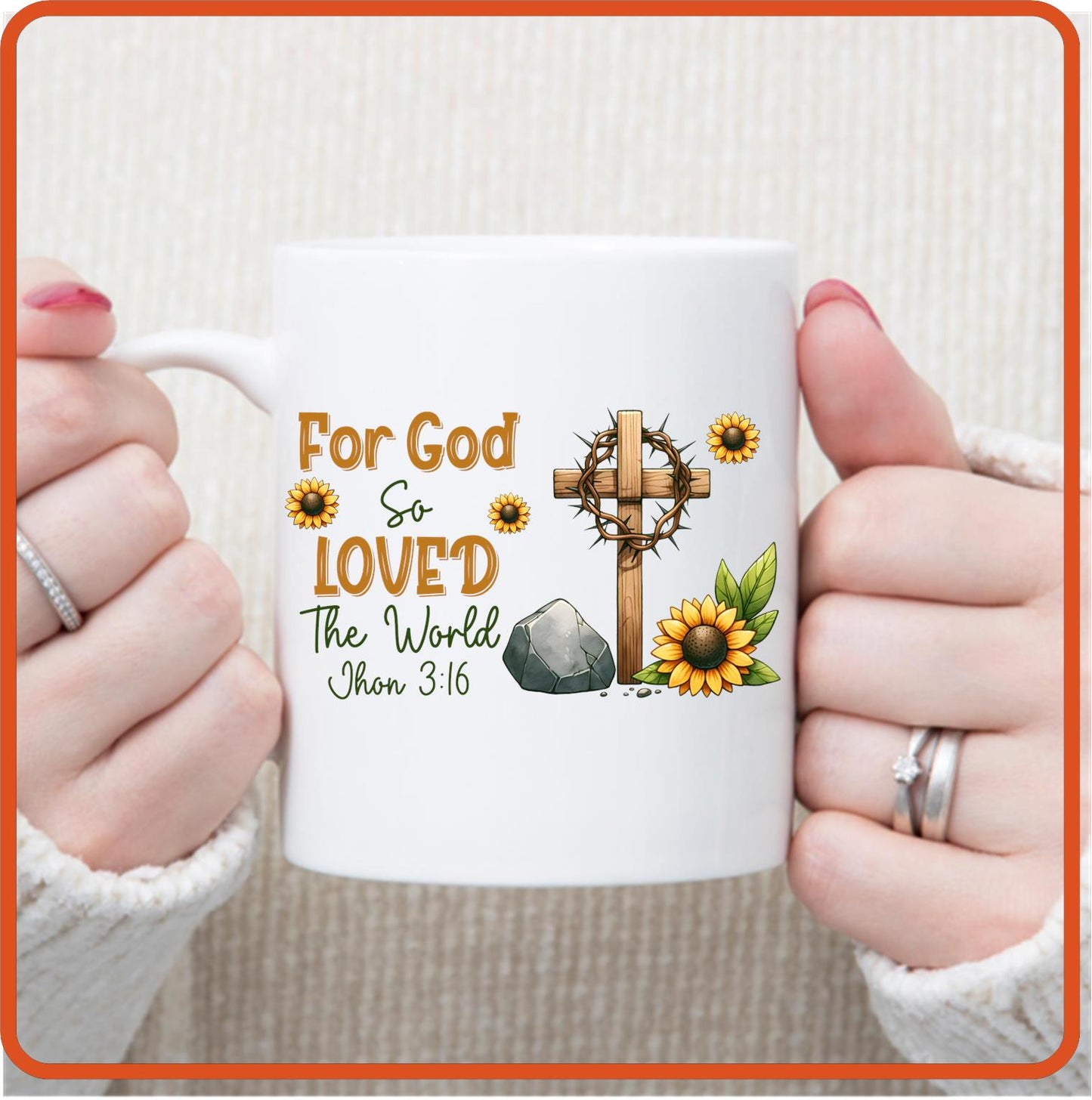 For God So Loved the World | Christian | Religious Mugs - 11oz Coffee Mug by SEC Apparel - secapparelonline