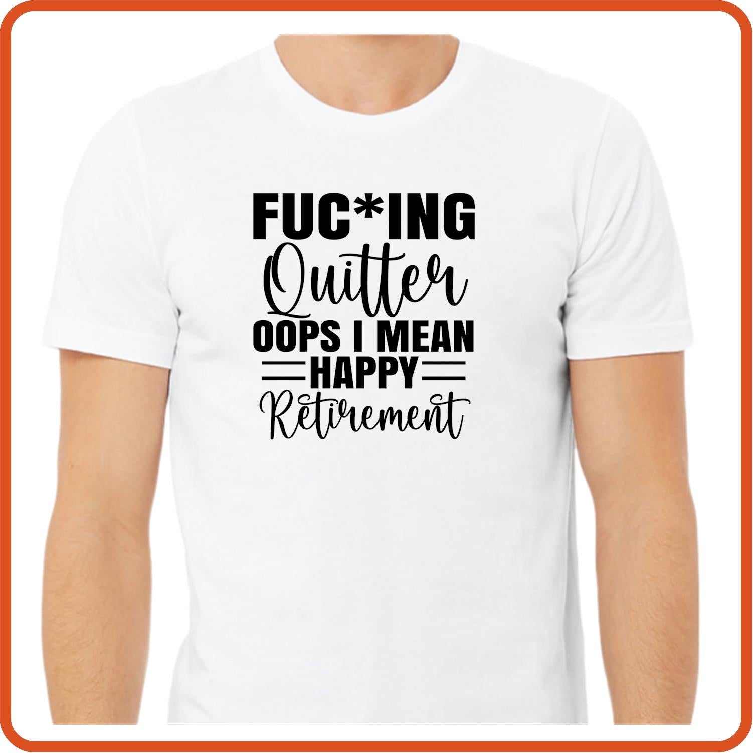 Fu*king Quitter | Retirement Iron On Decals Patches by SEC Apparel - secapparelonline