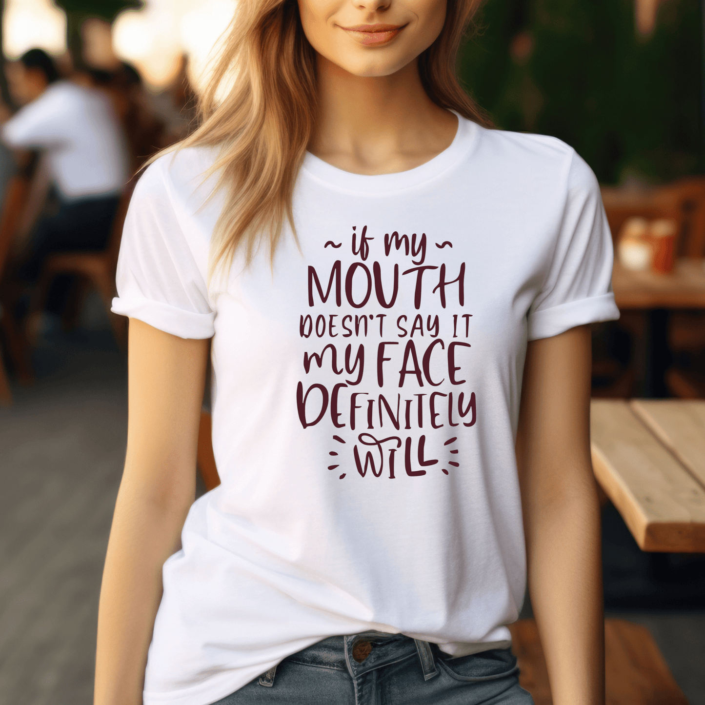 Funny Graphic T Shirt| Unisex | Funny Shirts | If My Mouth Doesn't Say It - secapparelonline