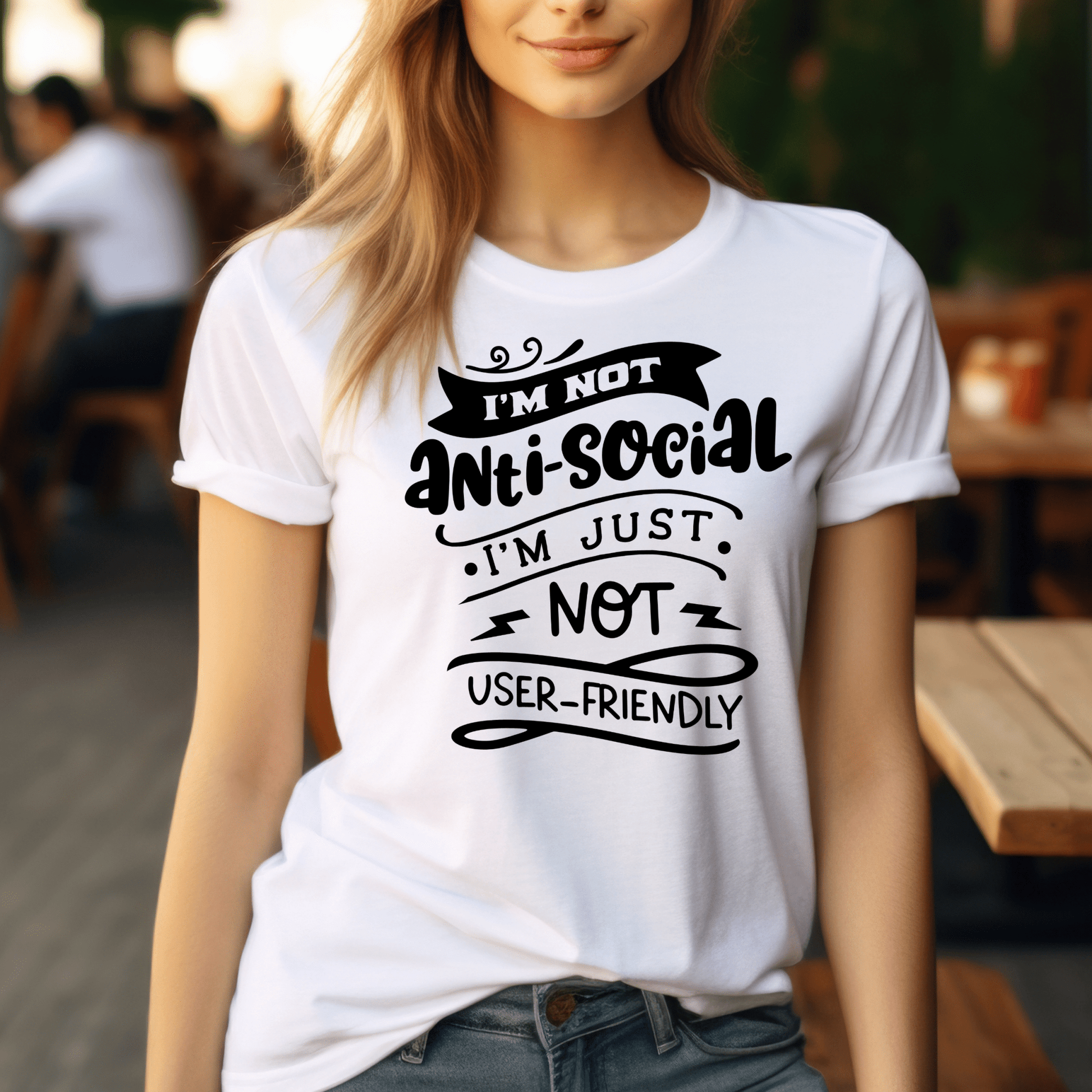 Funny Graphic T Shirt| Unisex | Funny Shirts | I'm Not Anti - Social - secapparelonline