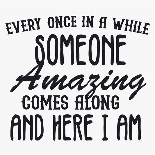 Funny Iron On Transfers Decals Patches Vinyl for T Shirts Fabric Clothing | SEC Apparel| Every Once in a while someone amazing comes along