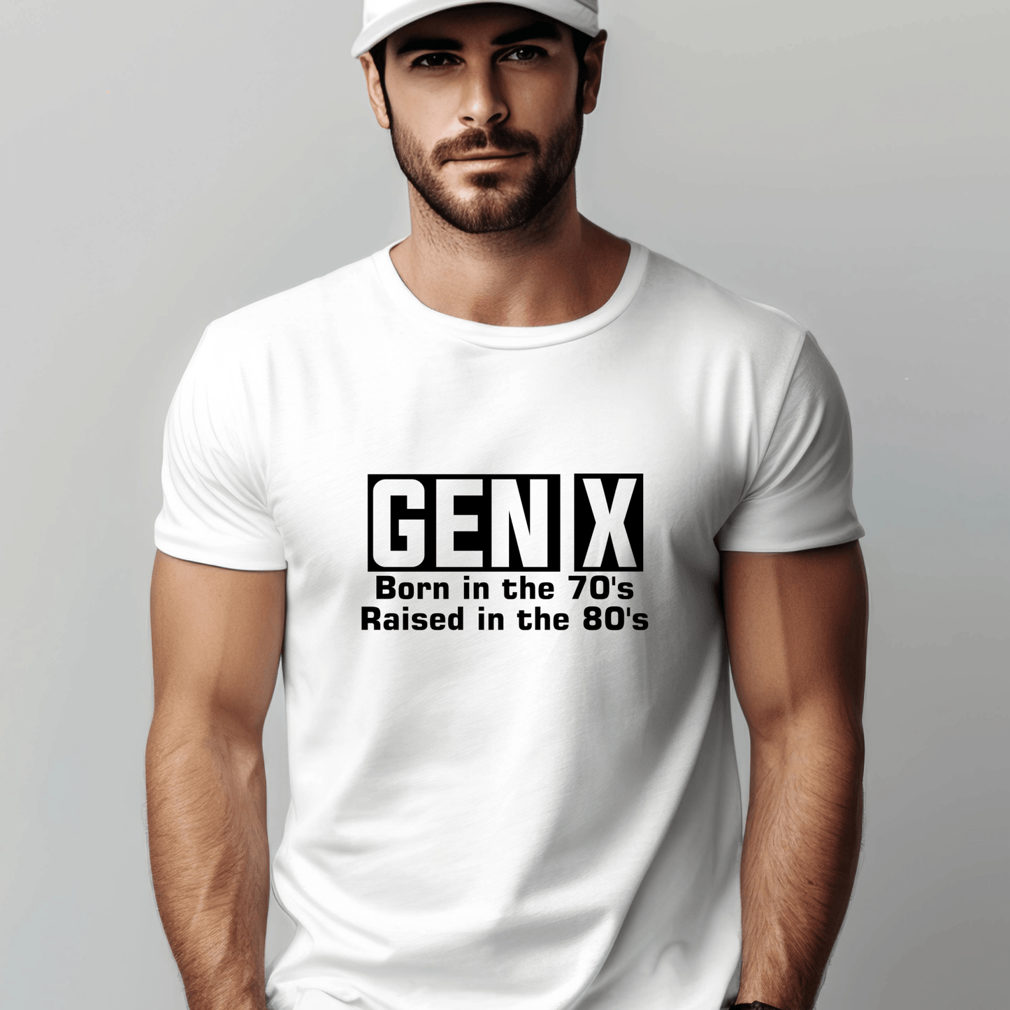 Generation X t-shirts | Crew neck | V Neck| Born in the 70s Raised in the 80s| SEC Apparel - secapparelonline