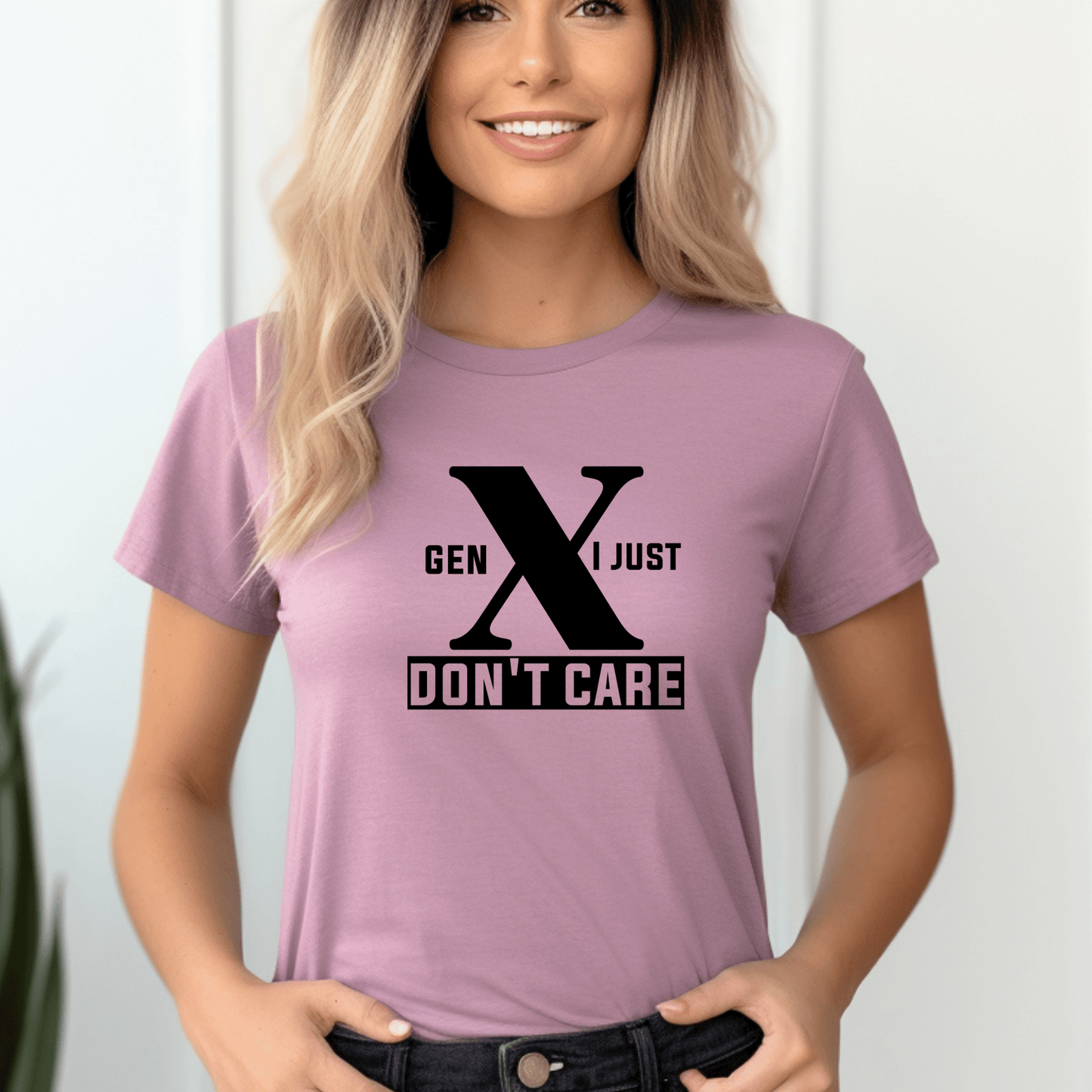 Generation X t-shirts | Crew neck | V Neck| I just Don't Care| SEC Apparel - secapparelonline