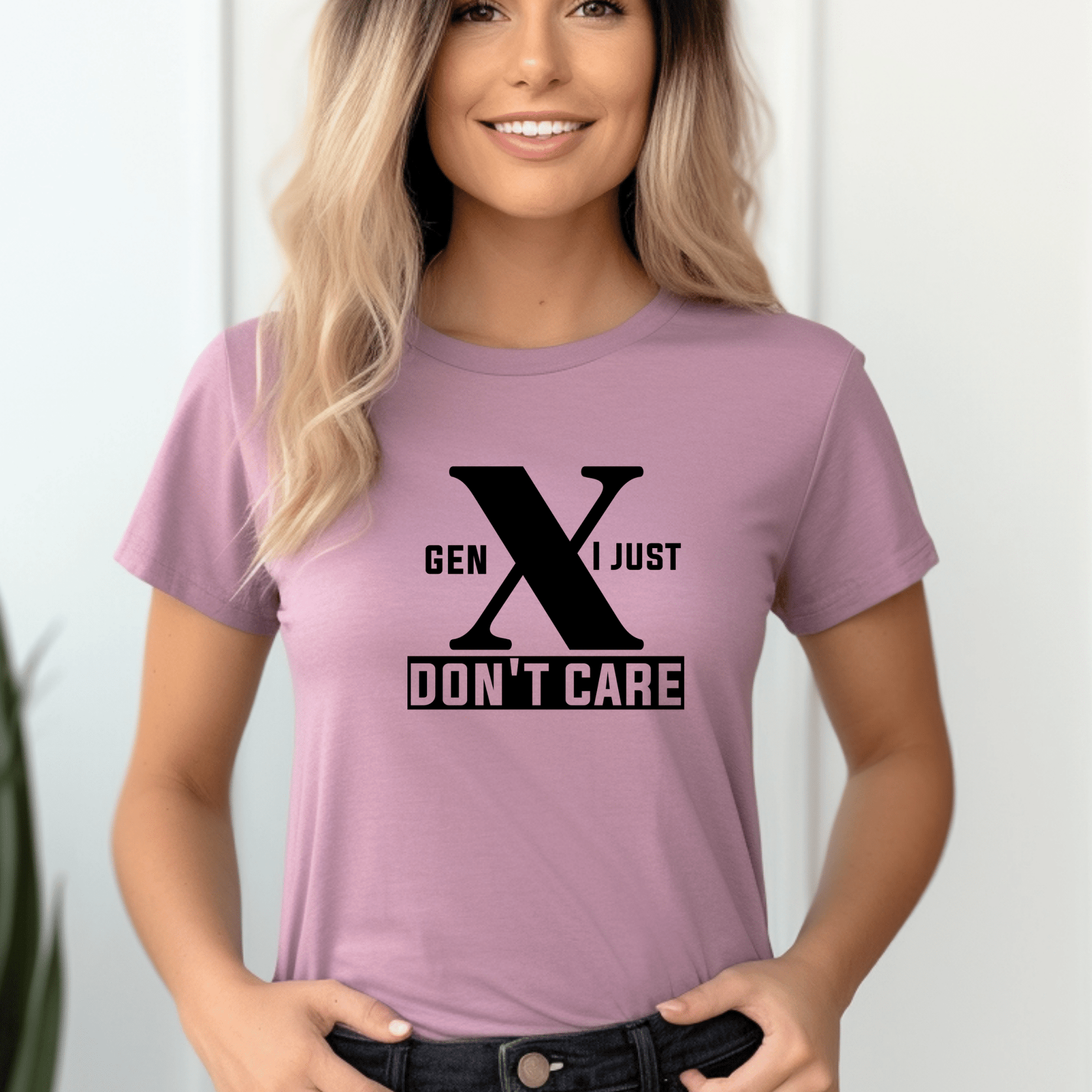 Generation X t-shirts | Crew neck | V Neck| I just Don't Care| SEC Apparel - secapparelonline