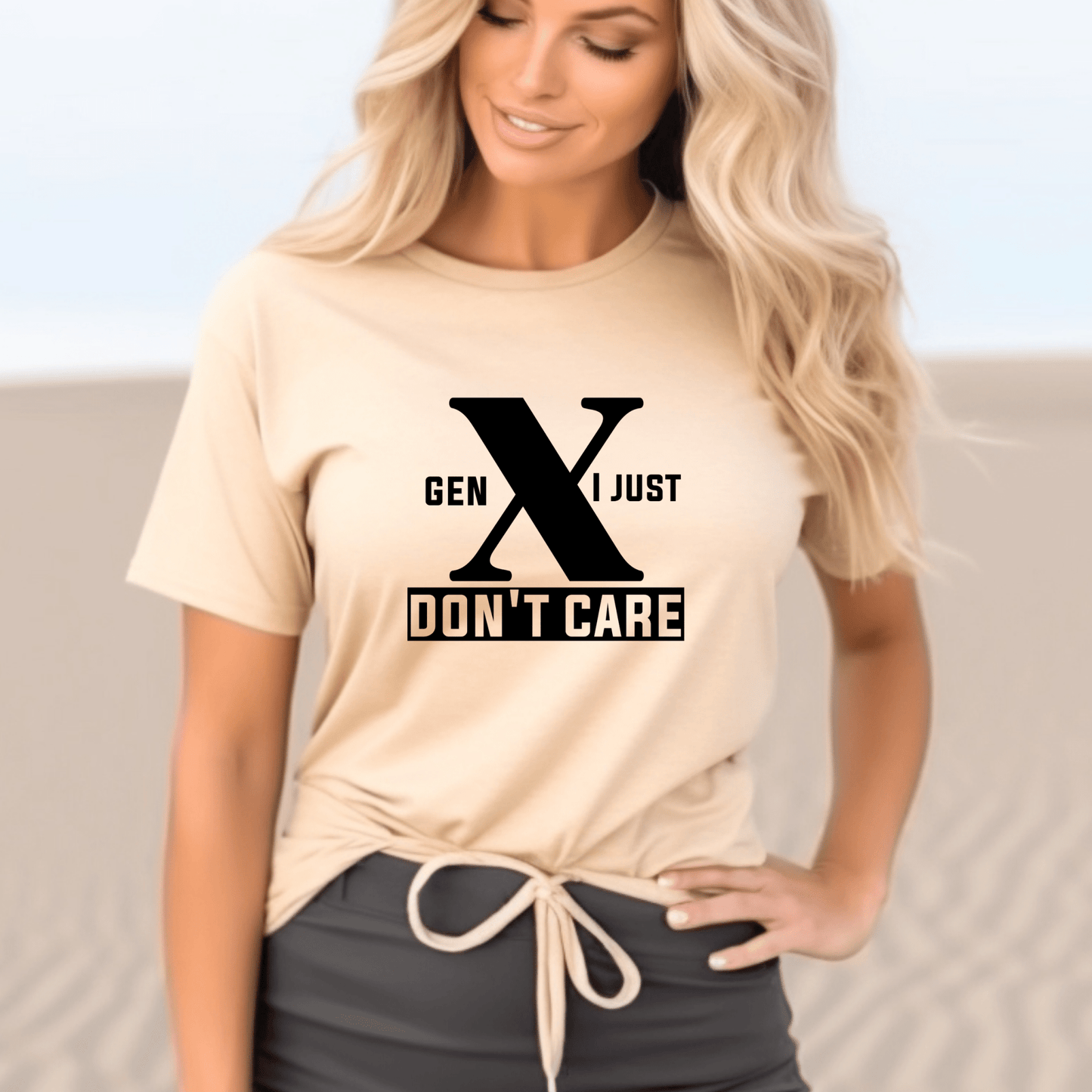 Generation X t-shirts | Crew neck | V Neck| I just Don't Care| SEC Apparel - secapparelonline