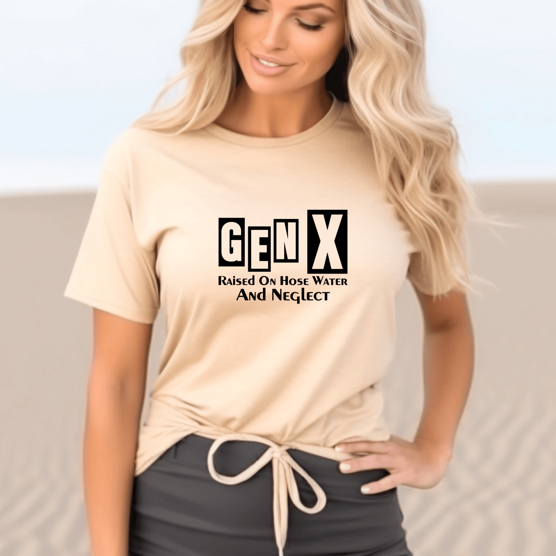 Generation X t-shirts | Crew neck | V Neck| Raised on Hose water and Neglect 1 | SEC Apparel - secapparelonline