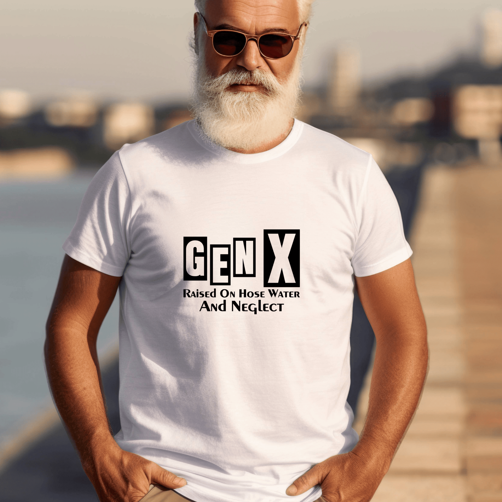 Generation X t-shirts | Crew neck | V Neck| Raised on Hose water and Neglect 1 | SEC Apparel - secapparelonline