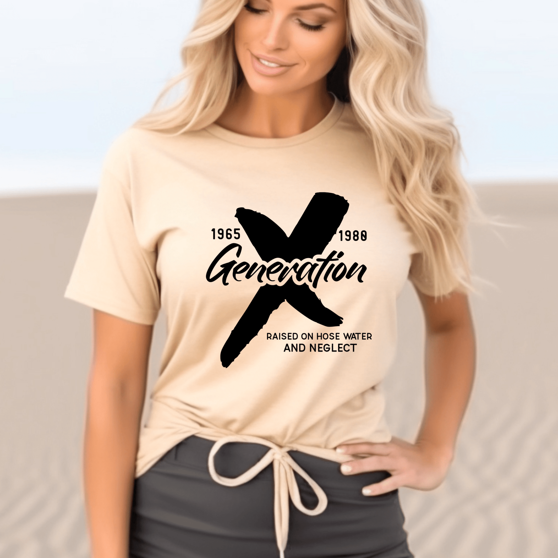 Generation X t-shirts | Crew neck | V Neck| Raised on hose water | SEC Apparel - secapparelonline