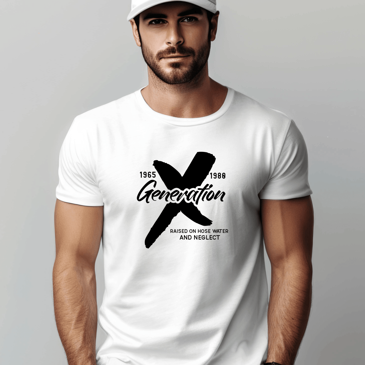 Generation X t-shirts | Crew neck | V Neck| Raised on hose water | SEC Apparel - secapparelonline