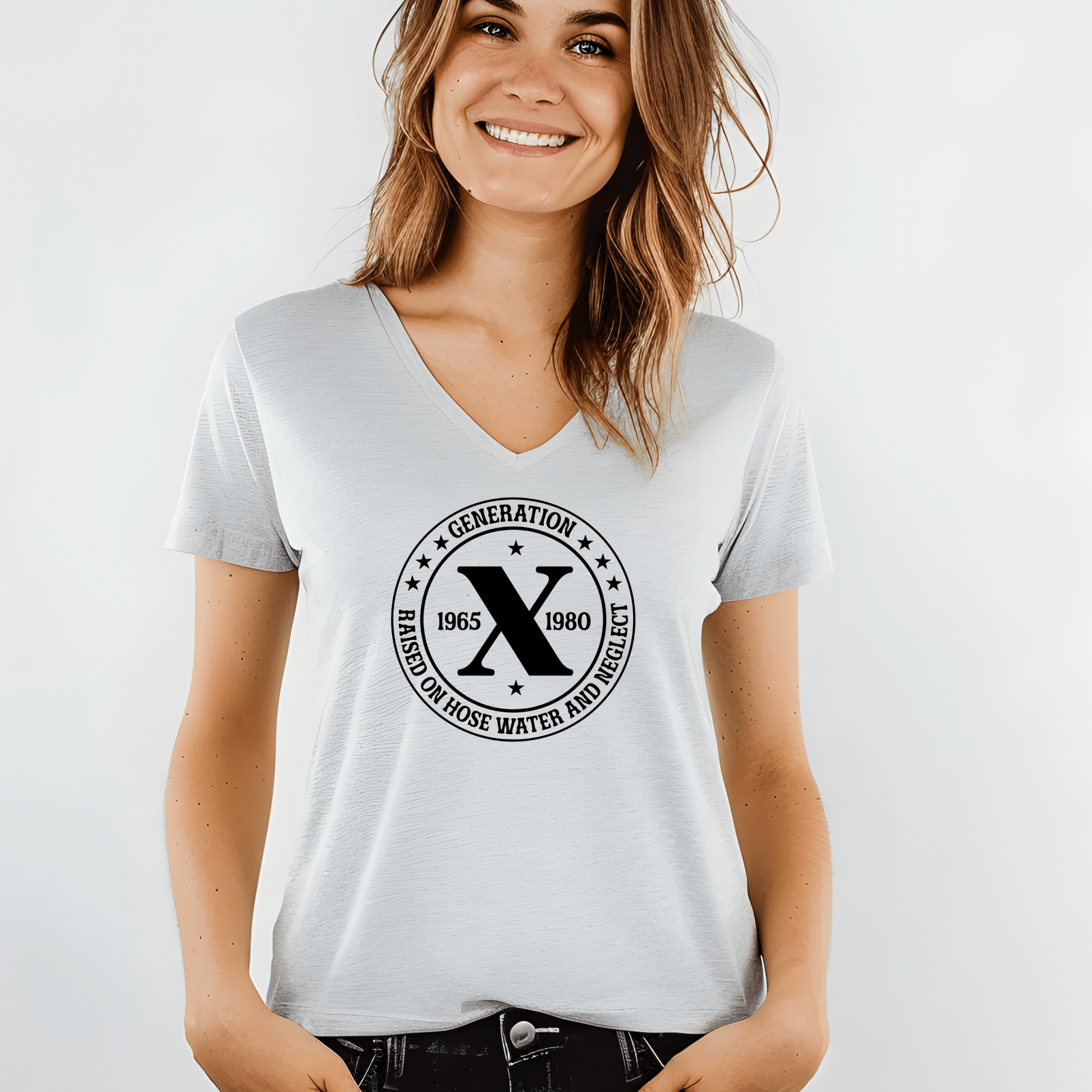 Generation X t-shirts | Crew neck | V Neck| Raised on Hose water | SEC Apparel - secapparelonline