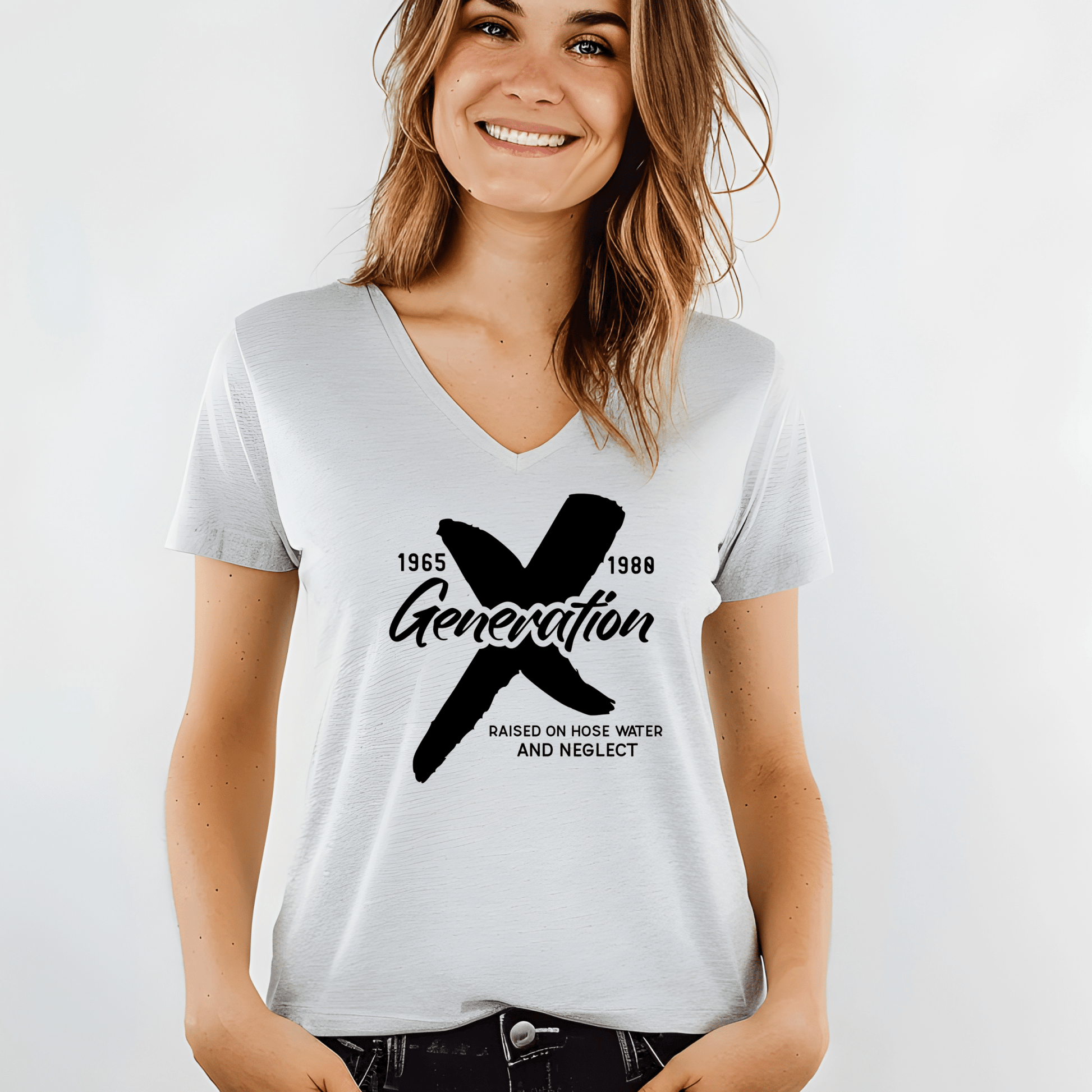 Generation X t-shirts | Crew neck | V Neck| Raised on hose water | SEC Apparel - secapparelonline