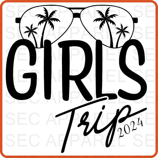 Girls Trip Vacation Iron On Decals Patches transfers vinyl  for shirts, clothing | SEC Apparel 2