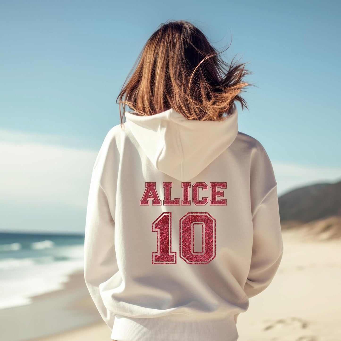 Glitter Jersey Name & Number Kit - Custom Personalized HTV for Sports Uniforms - secapparelonline