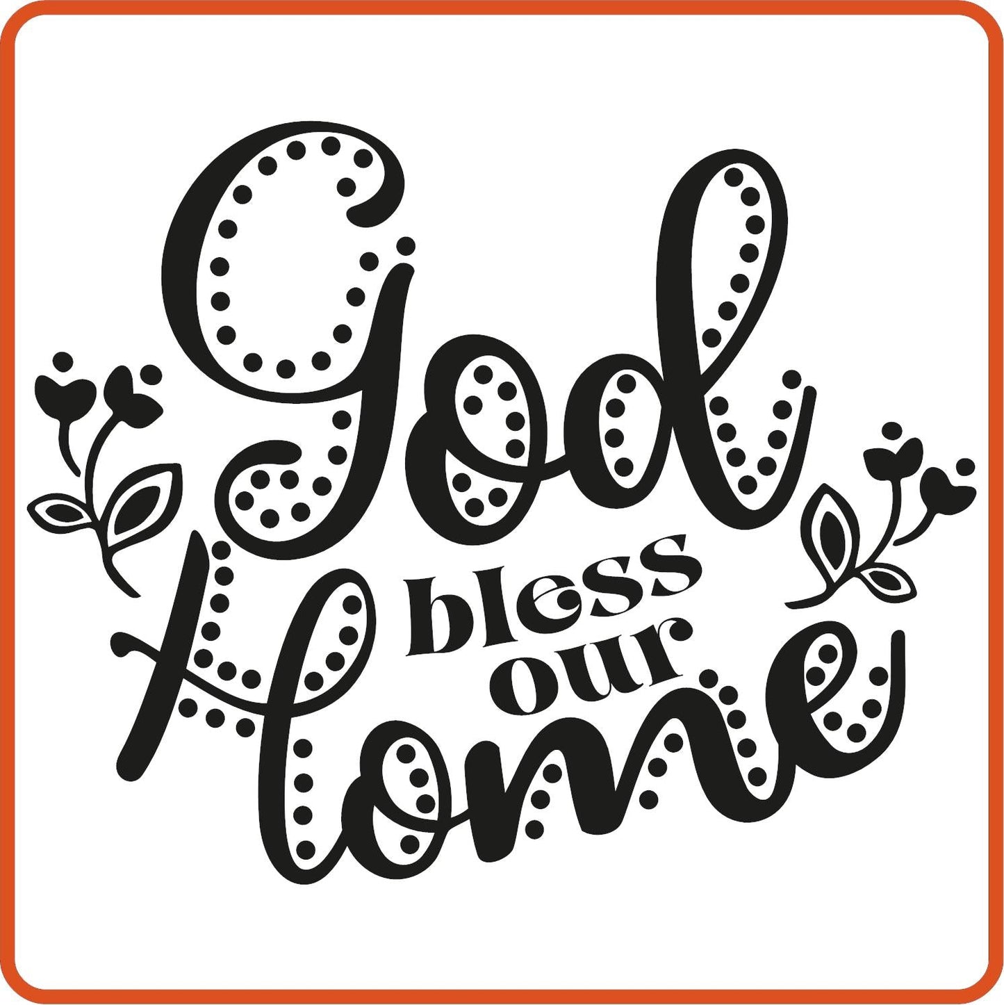 God Bless Our Home | Home Iron On Decals Patches by SEC Apparel - secapparelonline