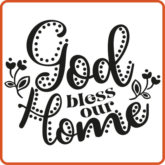God Bless Our Home | Home Iron On Decals Patches by SEC Apparel - secapparelonline