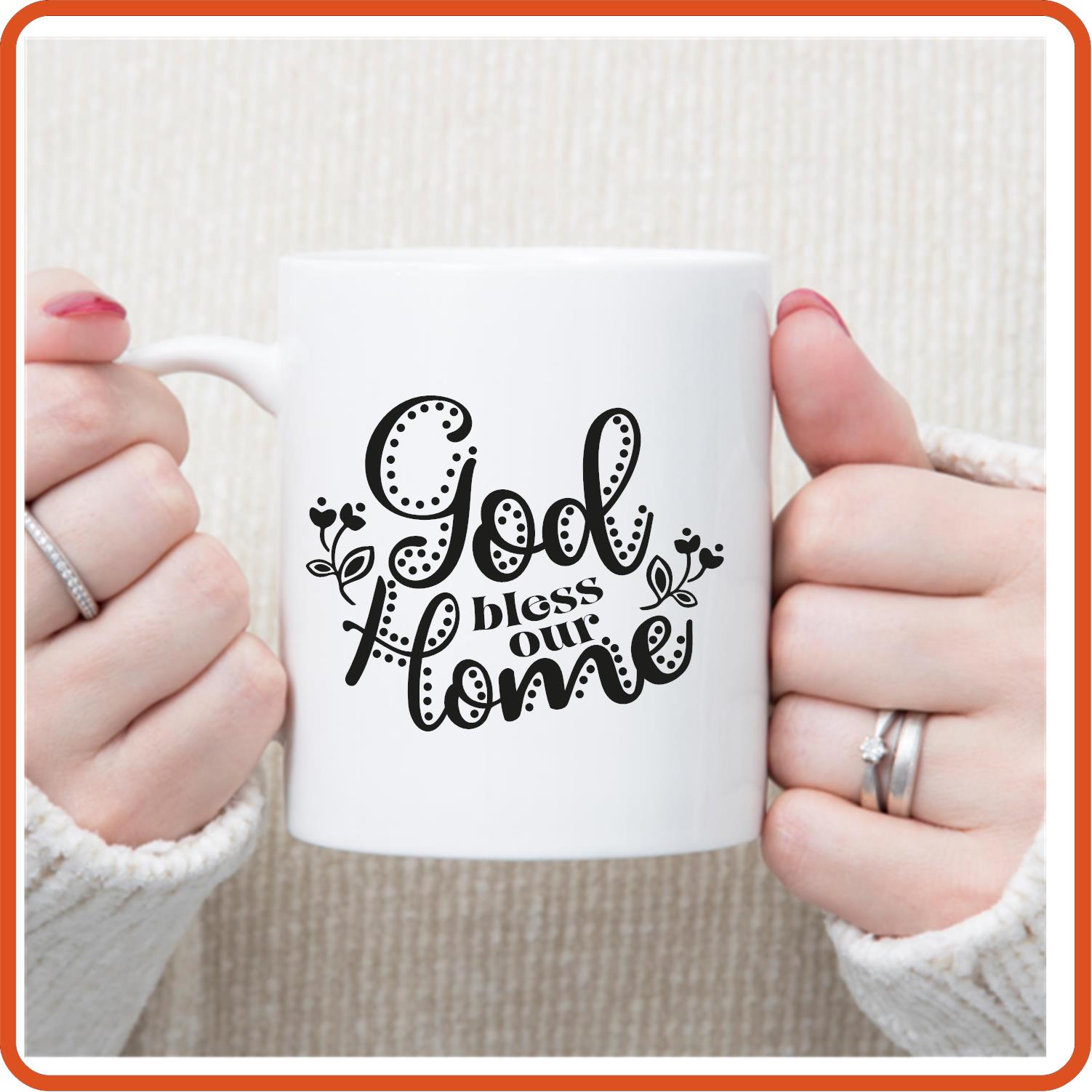 God Bless Our Home | Home Mugs - 11oz Coffee Mug by SEC Apparel - secapparelonline