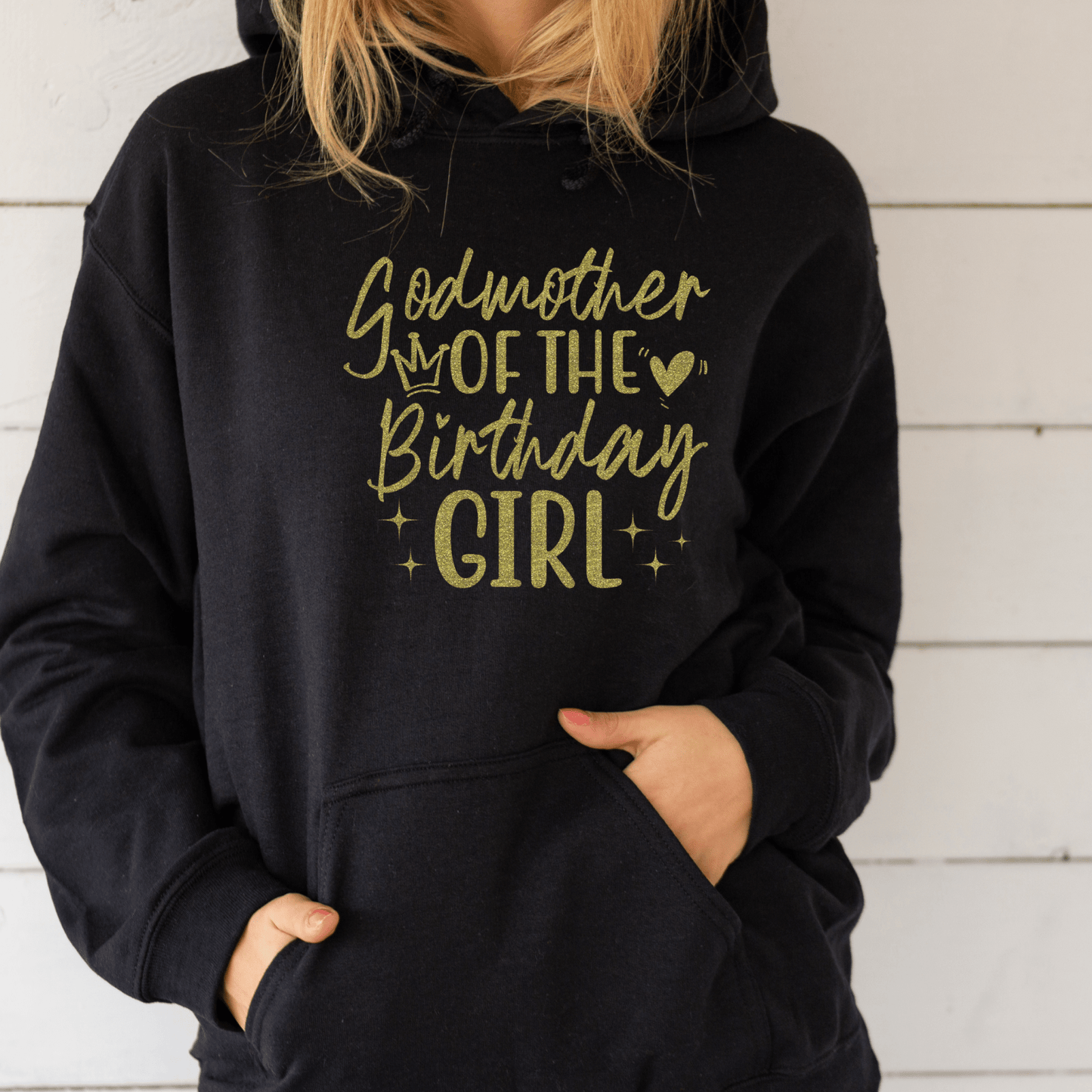 Godmother of the Birthday Girl Shirt | Crew neck | V Neck| Sweatshirt | Hoodie - secapparelonline