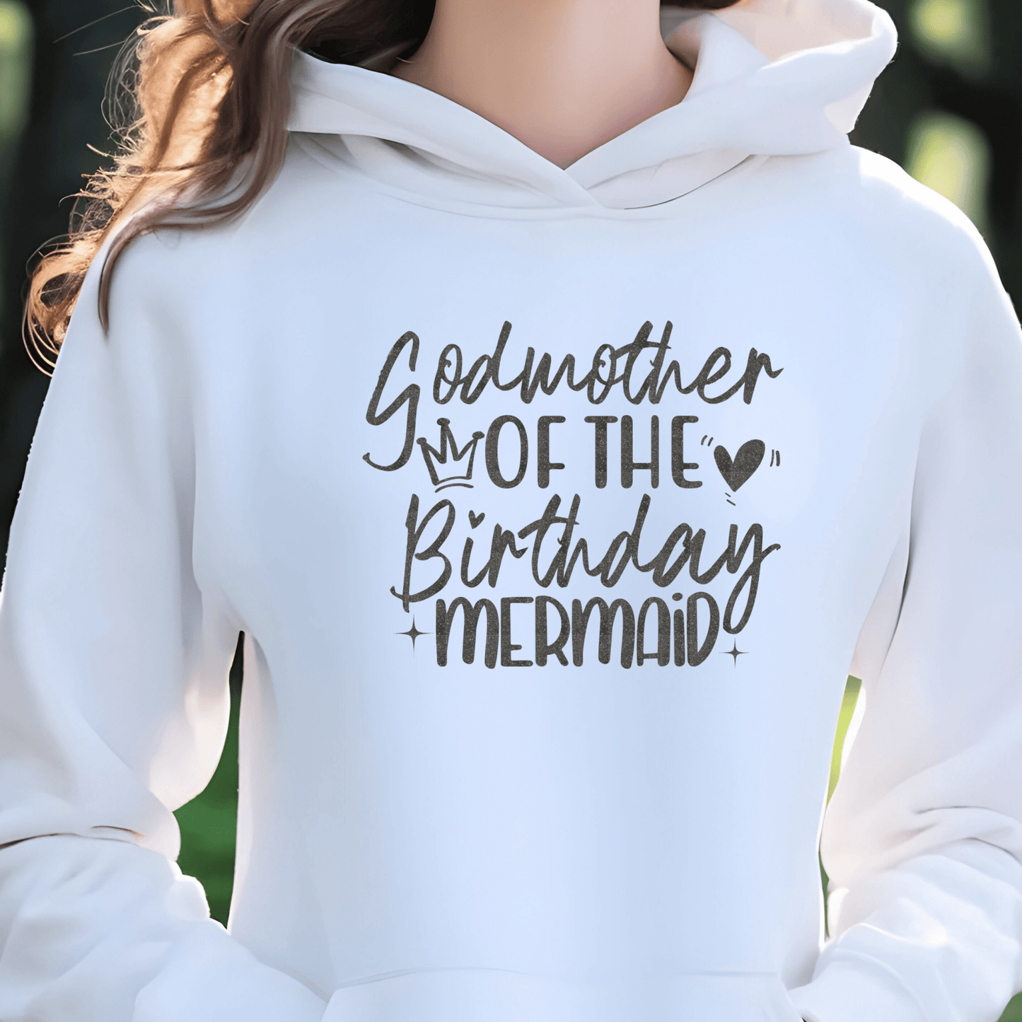 Godmother of the Birthday Mermaid Shirt | Crew neck | V Neck| Sweatshirt | Hoodie - secapparelonline