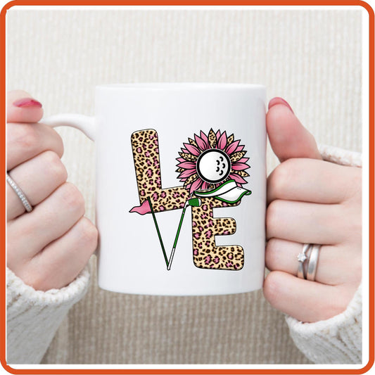 Golf Fan Mugs - 11oz Coffee Mug | Sport Fan Mugs | Love Golf - secapparelonline