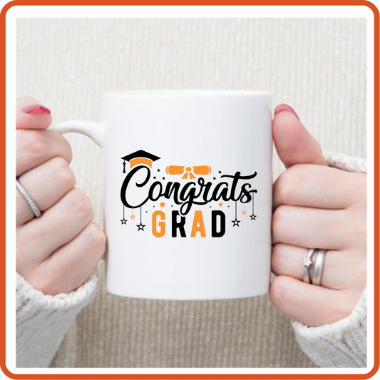 Congrats Grad -11oz Graduation Mug Gift by SEC Apparel