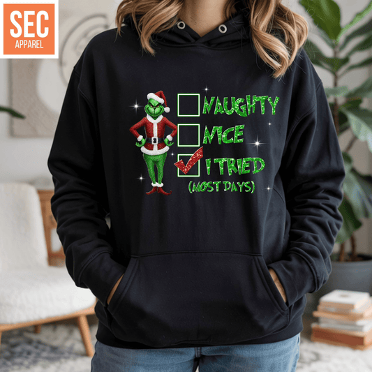 Grinch DTF Transfers Ready to Press | Naughty Nice - secapparelonline