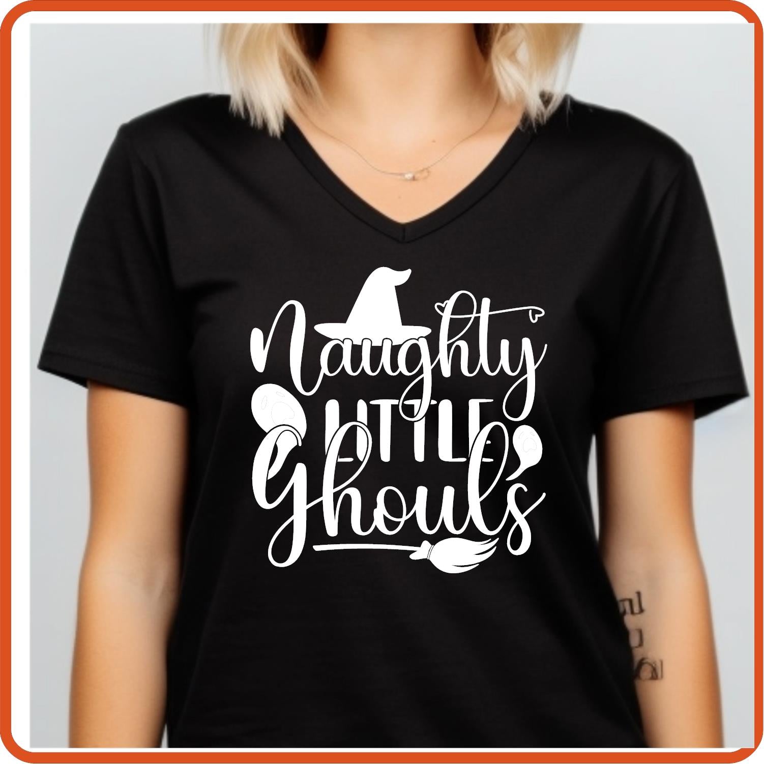 Halloween Graphic T-shirts | Halloween Shirt | SEC Apparel | Naughty Little Ghouls - secapparelonline