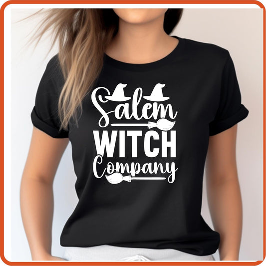 Halloween Graphic T-shirts | Halloween Shirt | SEC Apparel | Salem Witch Company - secapparelonline