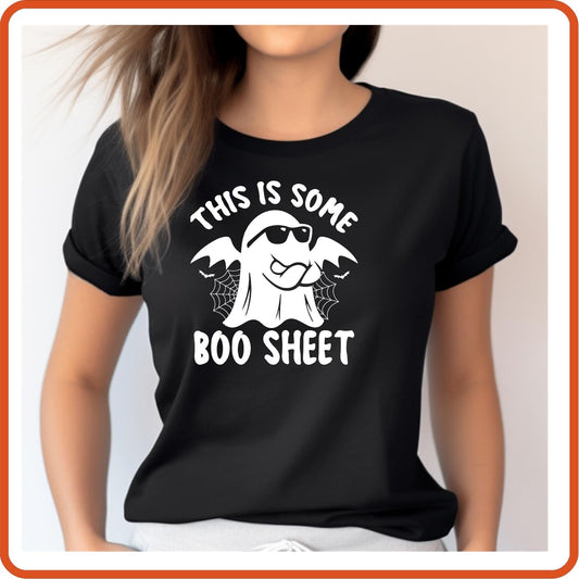 Halloween Graphic T-shirts | Halloween Shirt | SEC Apparel | This is Some Boo Sheet - secapparelonline