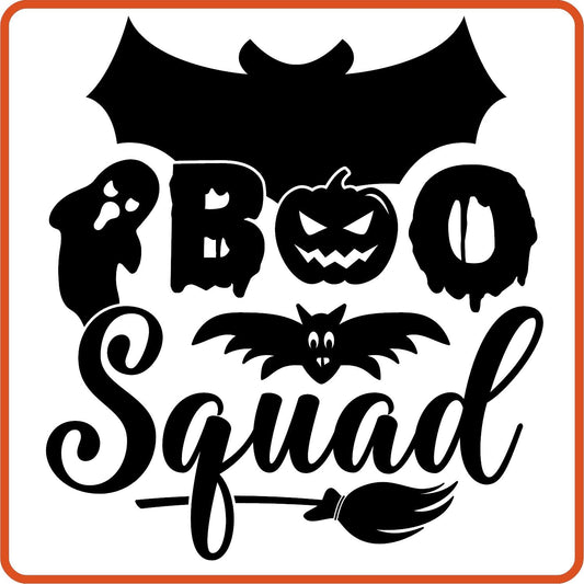 Halloween Iron On Decals Patches by SEC Apparel | Boo Squad - secapparelonline