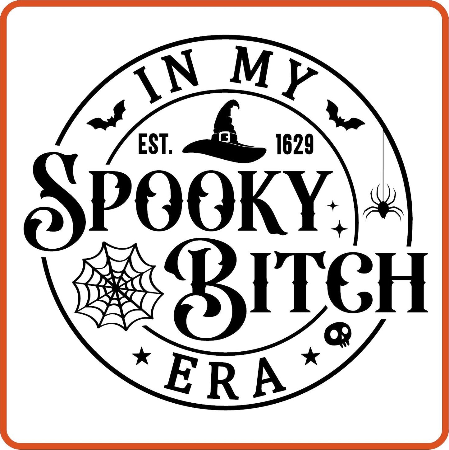 Halloween Iron On Decals Patches by SEC Apparel | In My Spooky Bitch Era - secapparelonline
