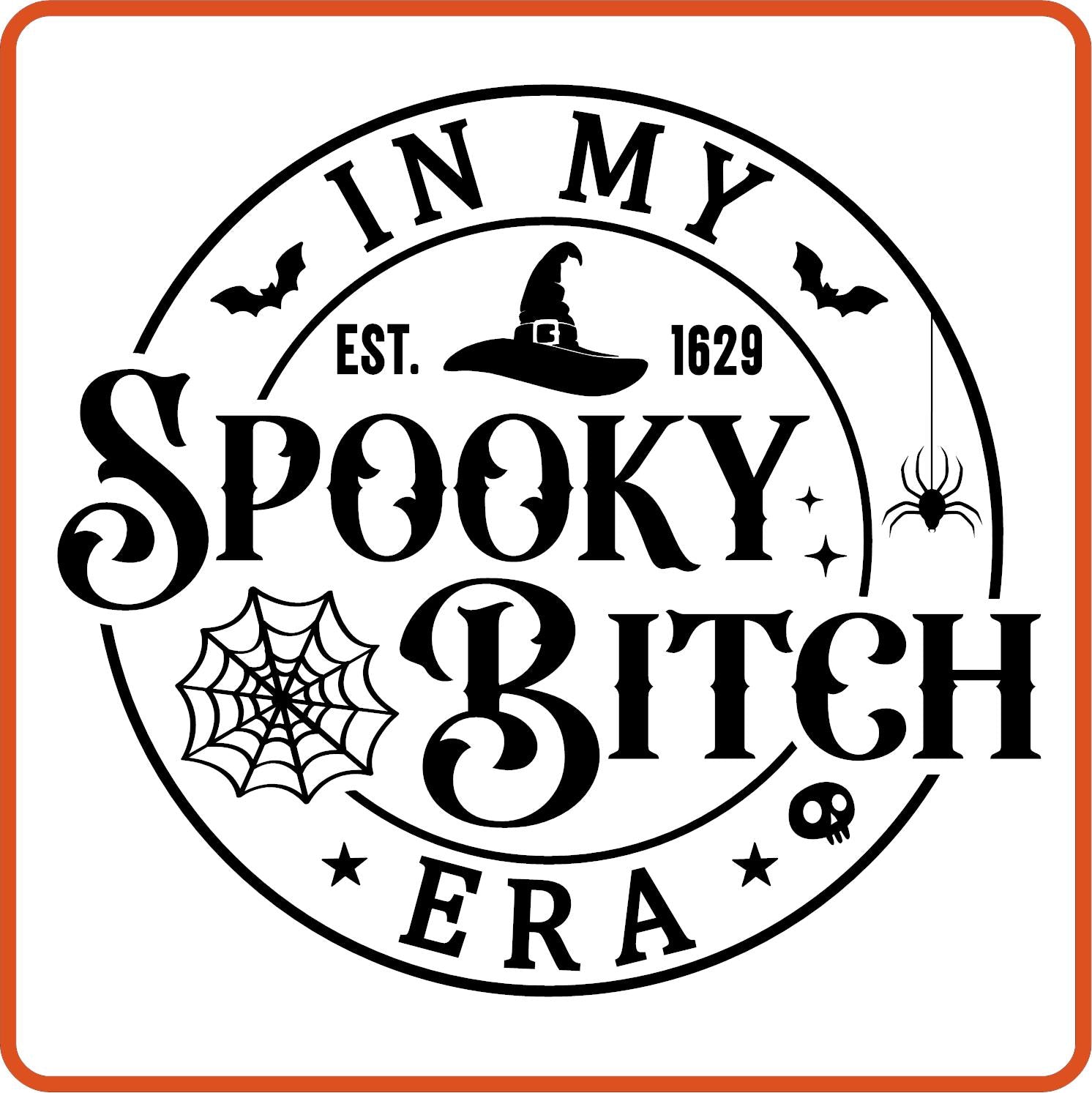 Halloween Iron On Decals Patches by SEC Apparel | In My Spooky Bitch Era - secapparelonline