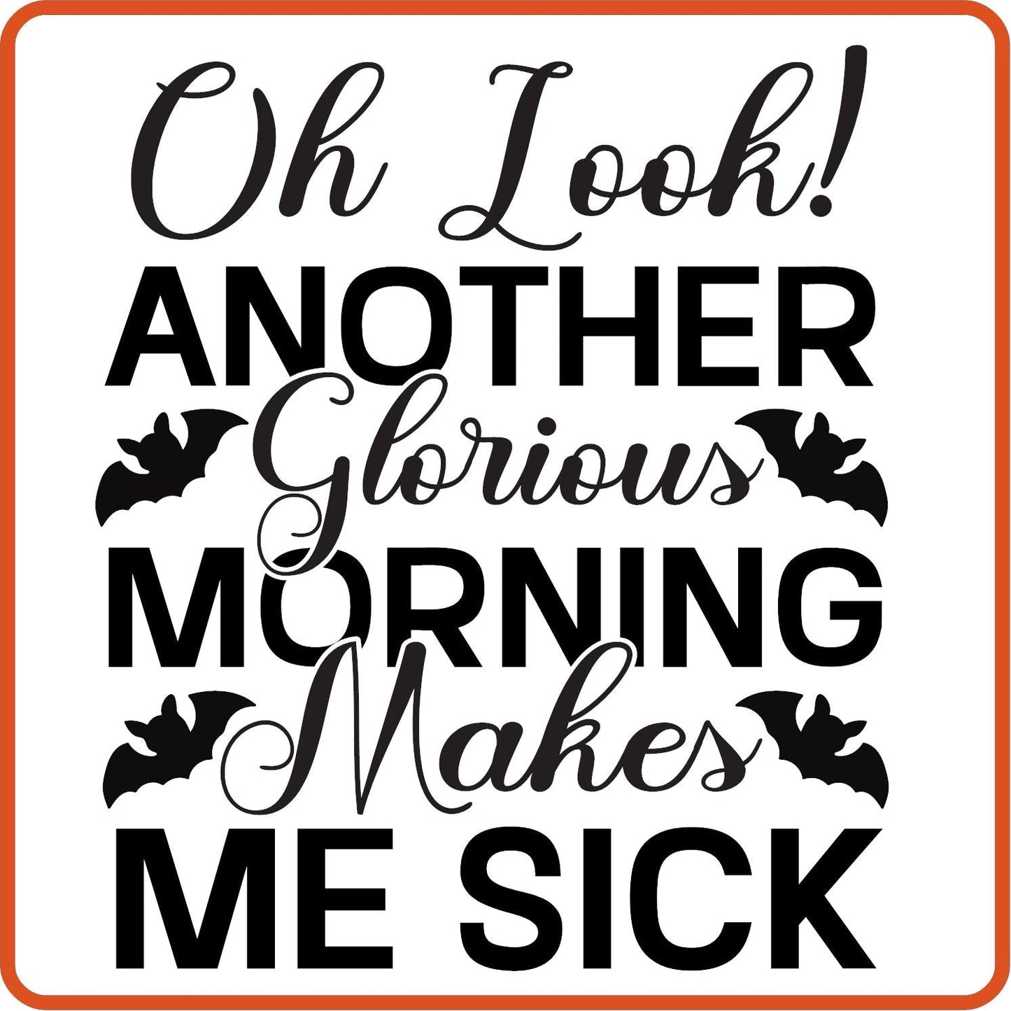 Halloween Iron On Decals Patches by SEC Apparel | Oh Look Another Glorious Morning - secapparelonline