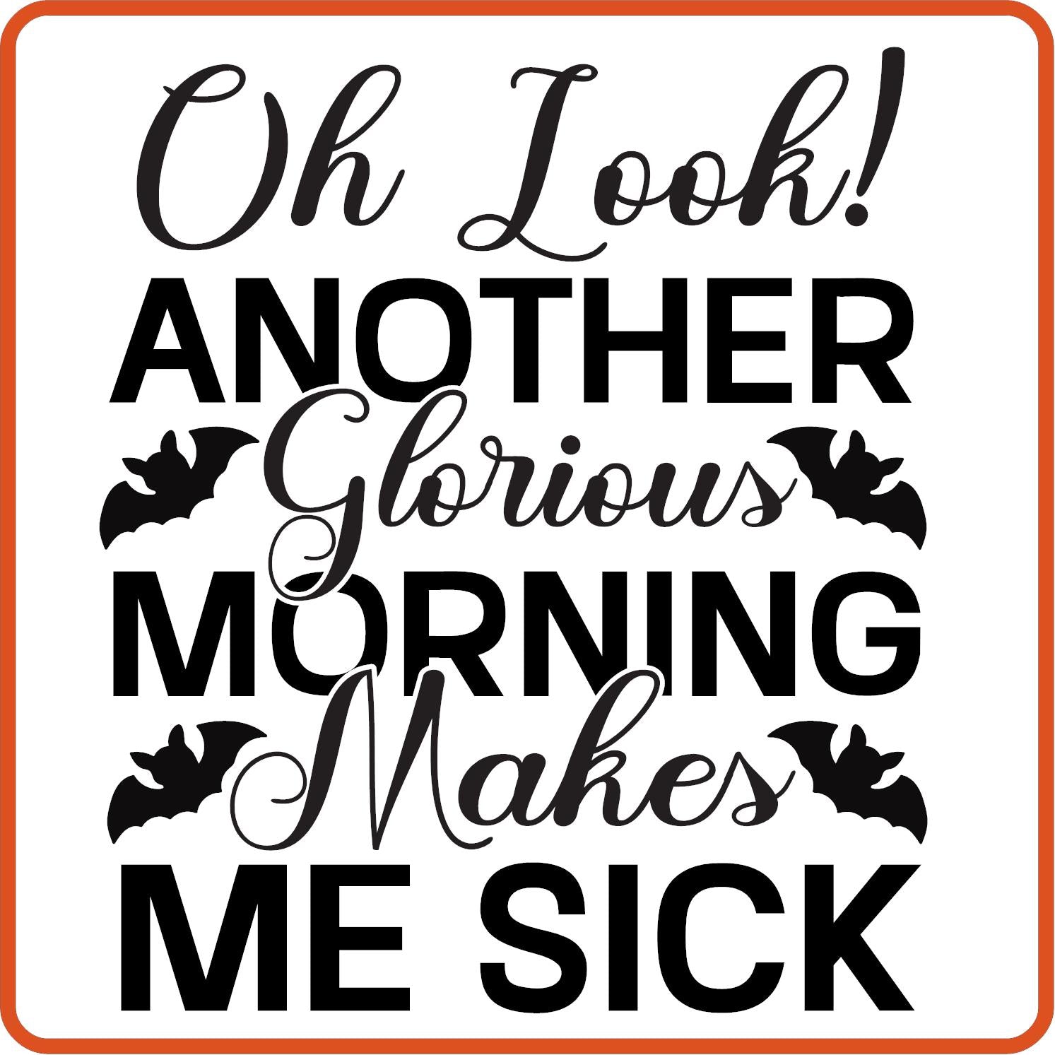 Halloween Iron On Decals Patches by SEC Apparel | Oh Look Another Glorious Morning - secapparelonline