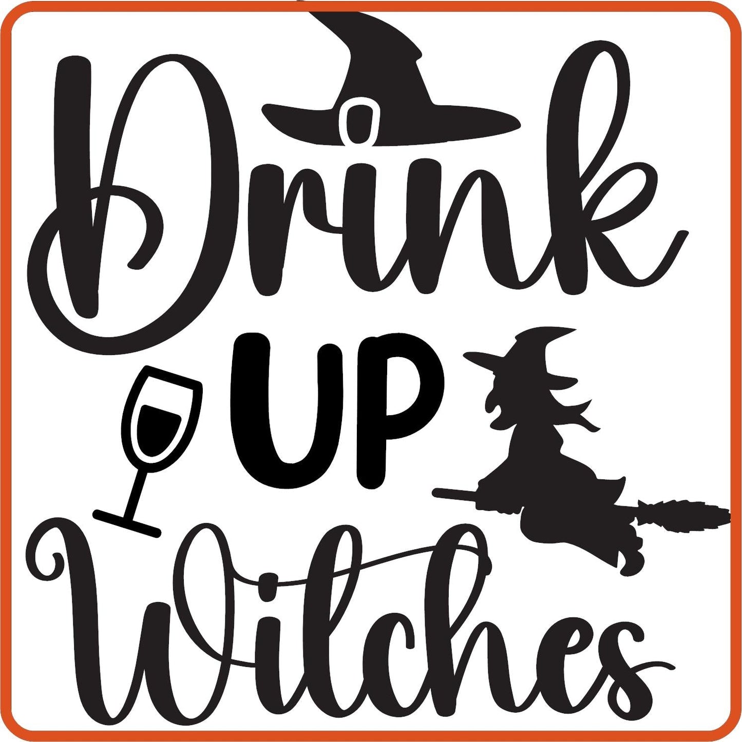 Halloween Iron On Decals Patches for shirts, clothing |SEC Apparel | Drink Up Witches - secapparelonline