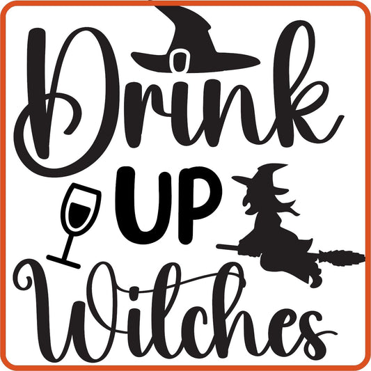 Halloween Iron On Decals Patches for shirts, clothing |SEC Apparel | Drink Up Witches - secapparelonline