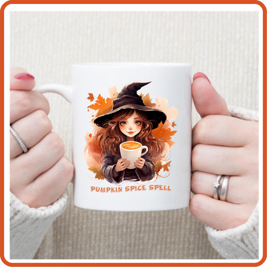 Halloween Mugs - 11oz Coffee Mug | SEC Apparel | Pumpkin Spice Spell - secapparelonline