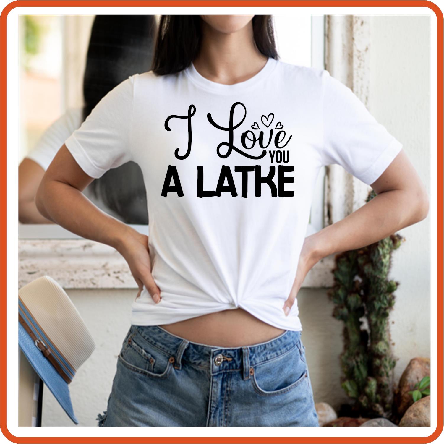 Hanukkah Graphic T-shirts | Hanukkah Shirts | SEC Apparel | I Love You A Latke - secapparelonline