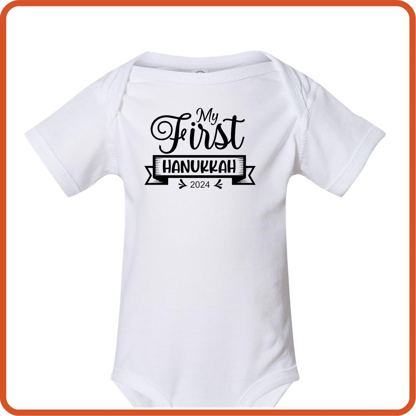 Hanukkah Graphic T-shirts | Hanukkah Shirts | SEC Apparel | My First Hanukkah with Year - secapparelonline