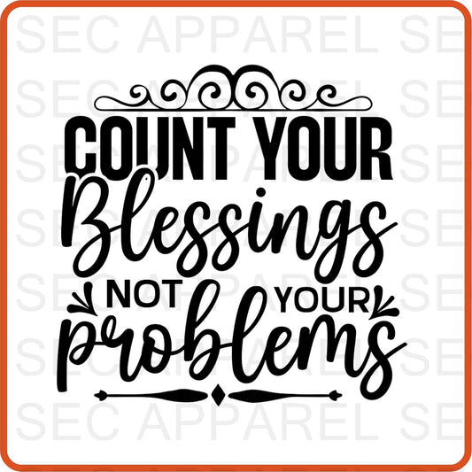 Hanukkah Iron On Decals Patches for shirts, clothing |SEC Apparel | Count Your Blessings - secapparelonline