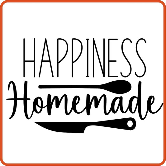 Happiness Is Homemade | Apron Iron On Decals Patches by SEC Apparel - secapparelonline