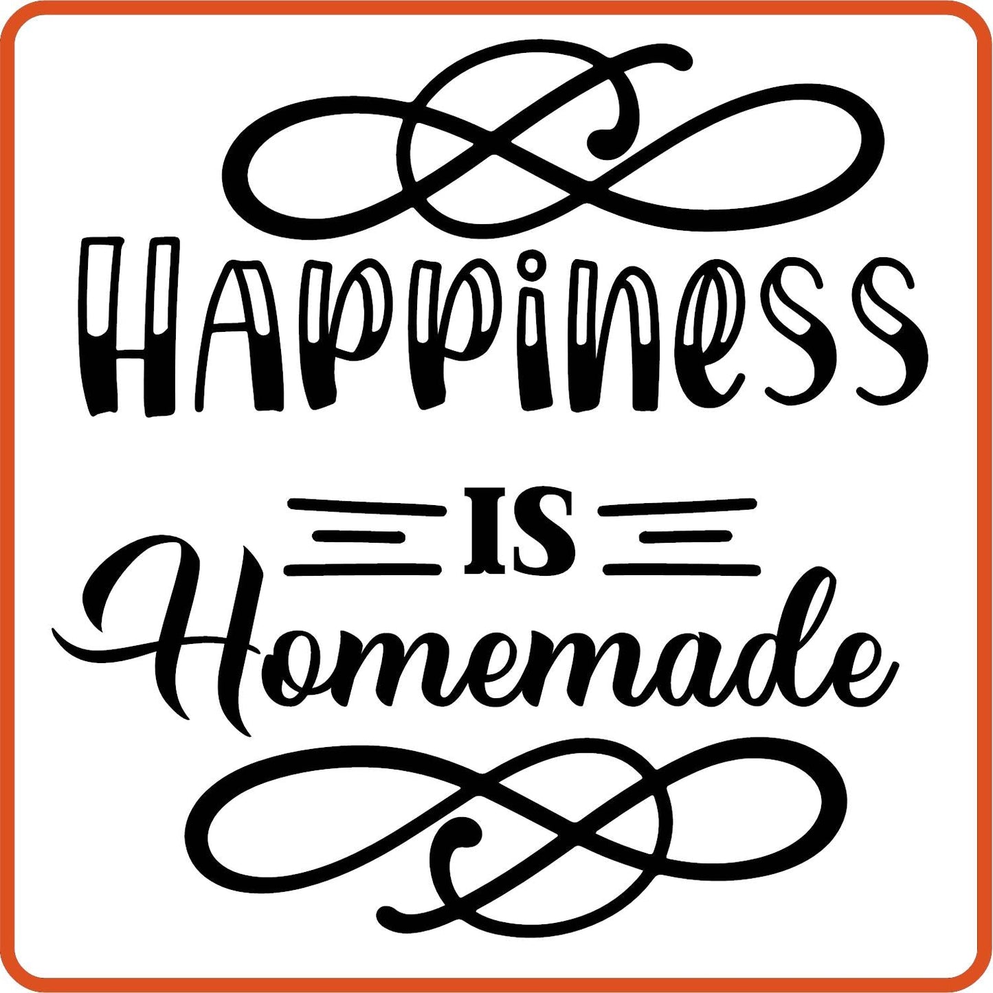 Happiness Is Homemade | Family Iron On Decals Patches by SEC Apparel - secapparelonline