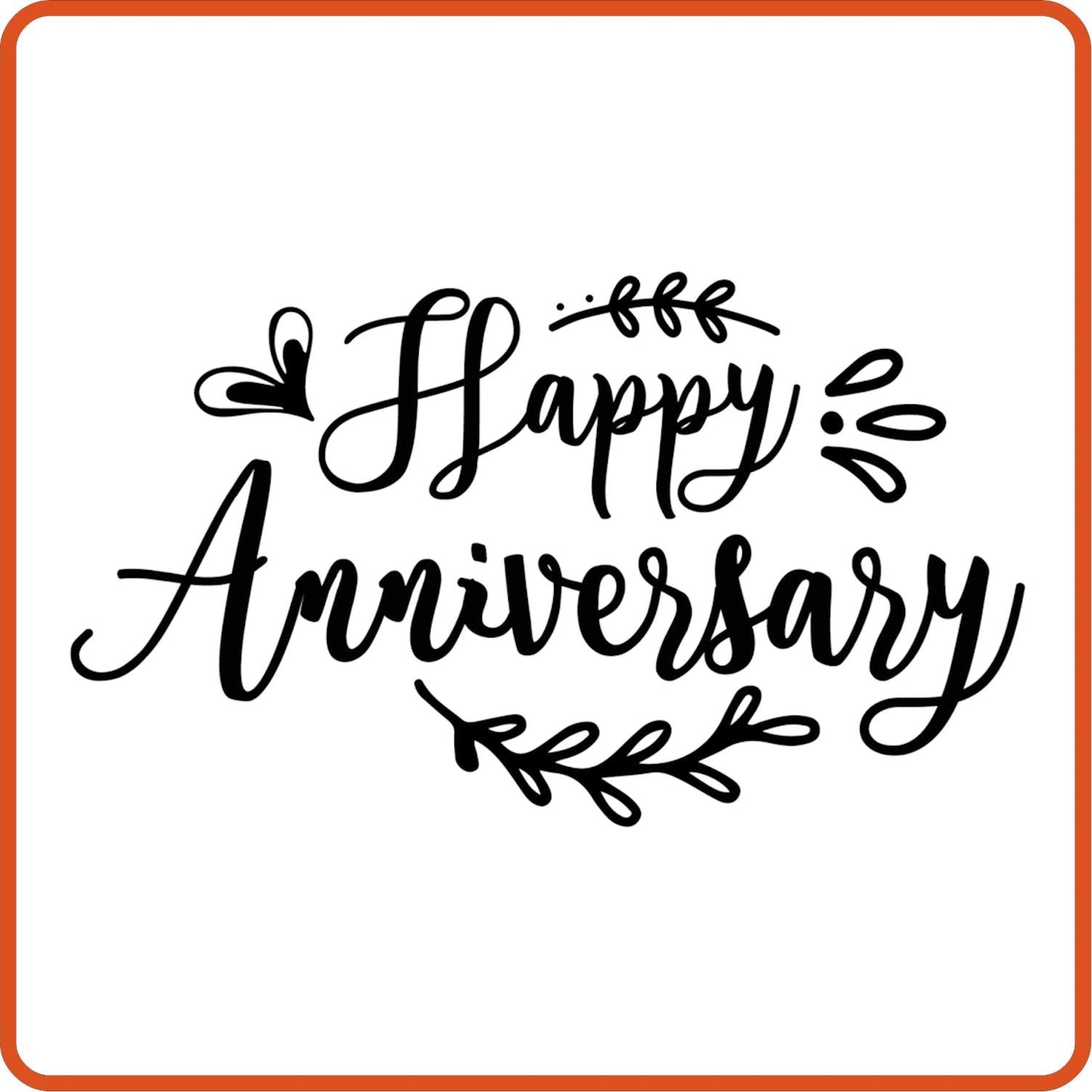 Happy Anniversary | Anniversary Iron On Decal Patches by SEC Apparel - secapparelonline