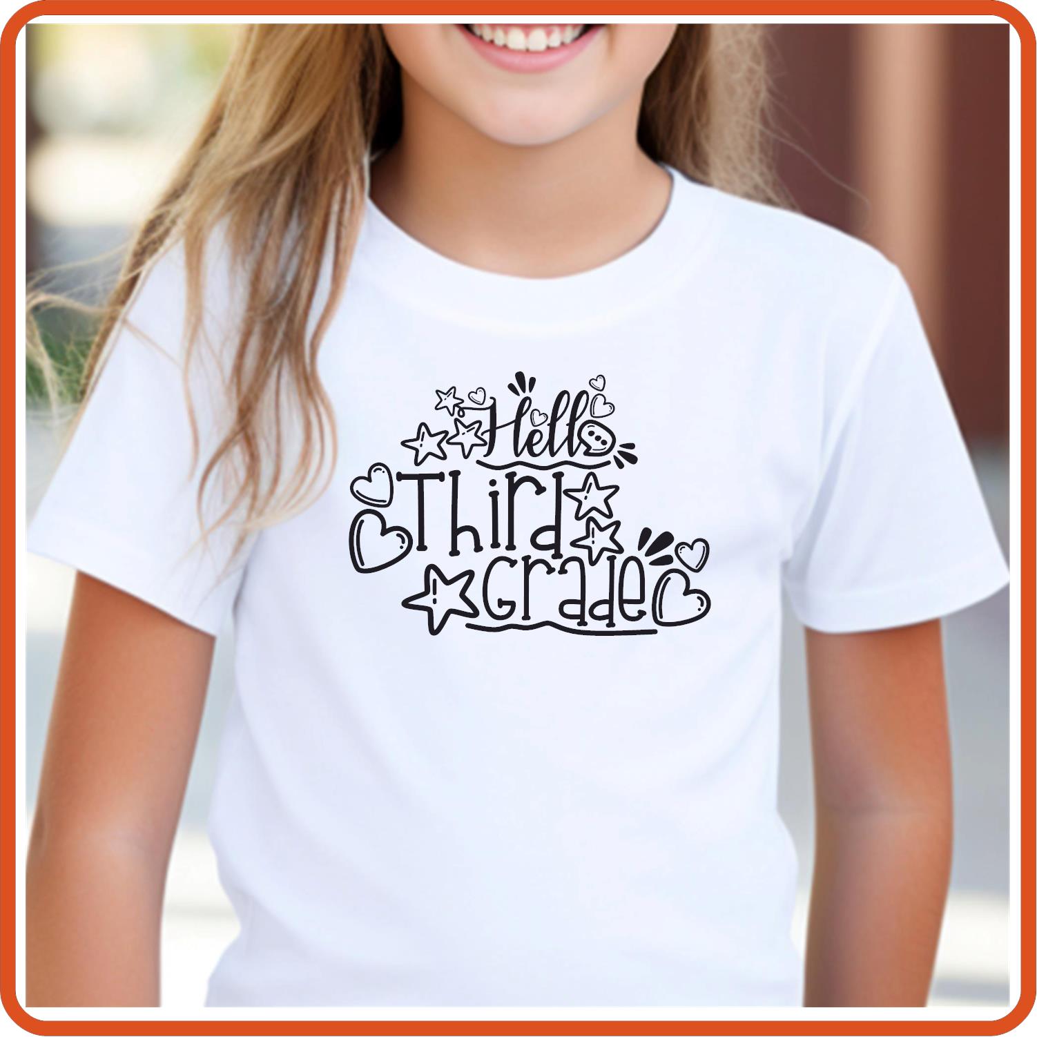 Hello 3rd Grade | Back to School Shirts | T-Shirts by SEC Apparel - secapparelonline