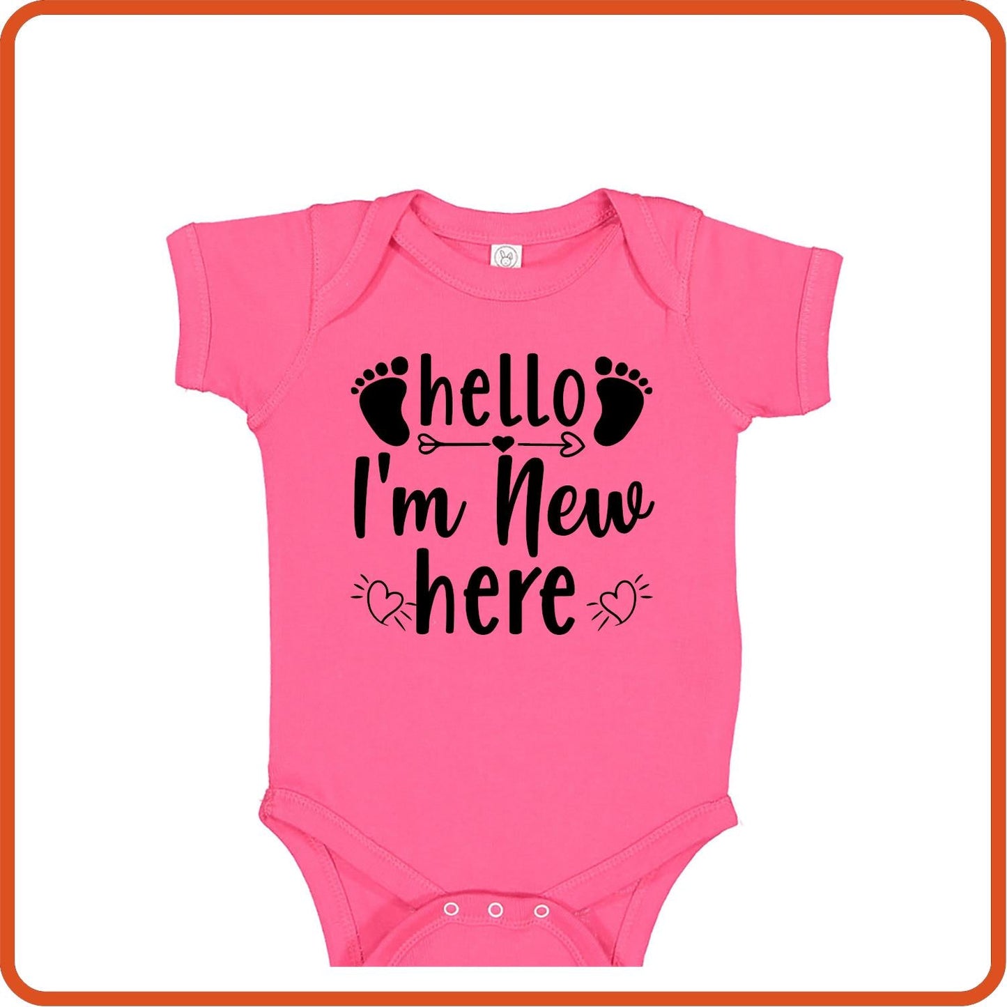 Hello I'm New Here | New Baby Shirt Bodysuit Onesies by SEC Apparel - secapparelonline