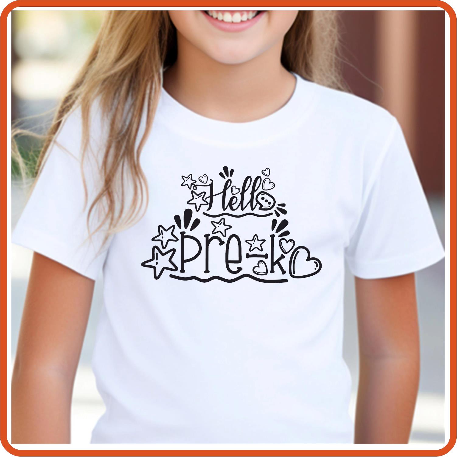Hello Pre K | Back to School Shirts | T-Shirts by SEC Apparel - secapparelonline