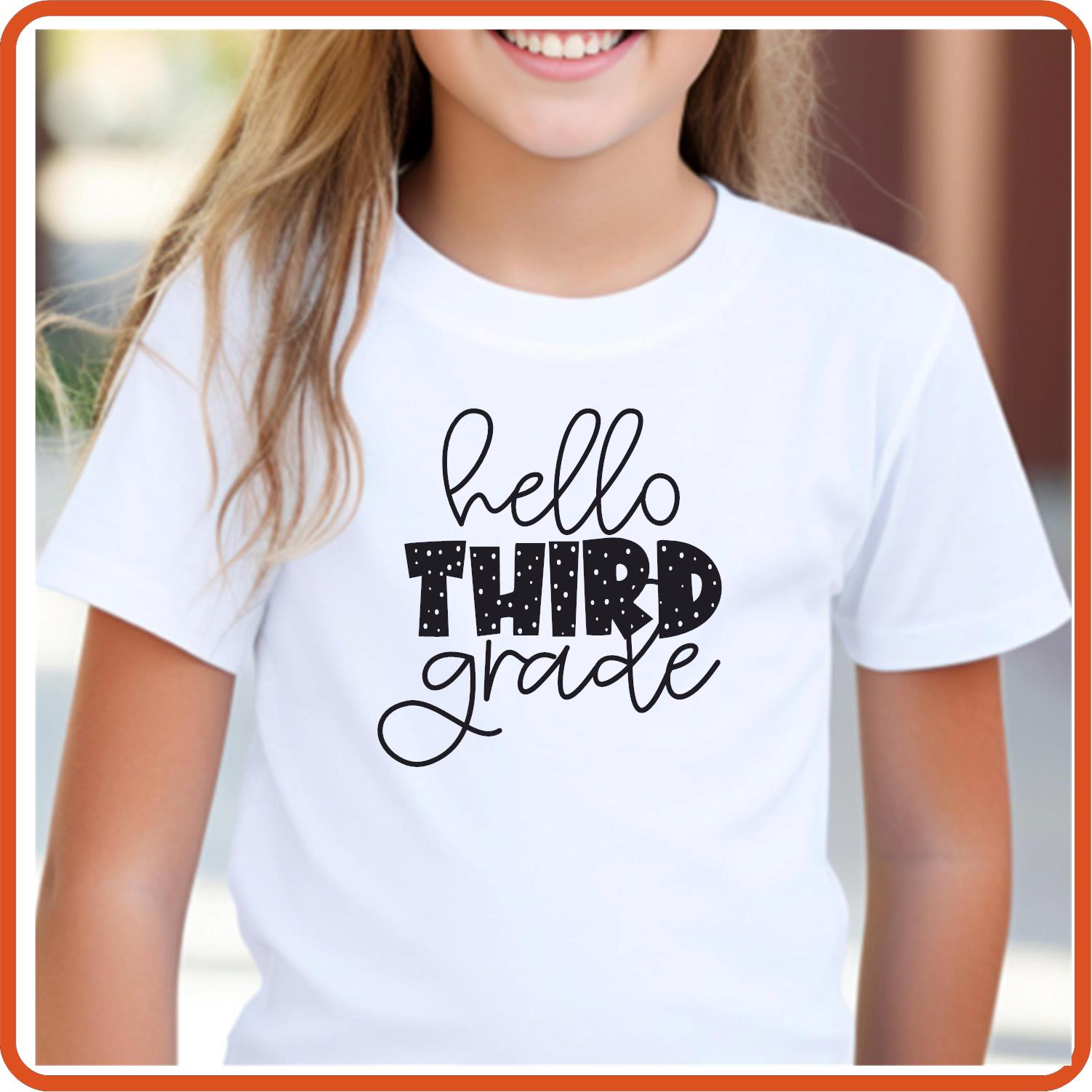 Hello Third Grade | Back to School Shirts | T-Shirts by SEC Apparel - secapparelonline