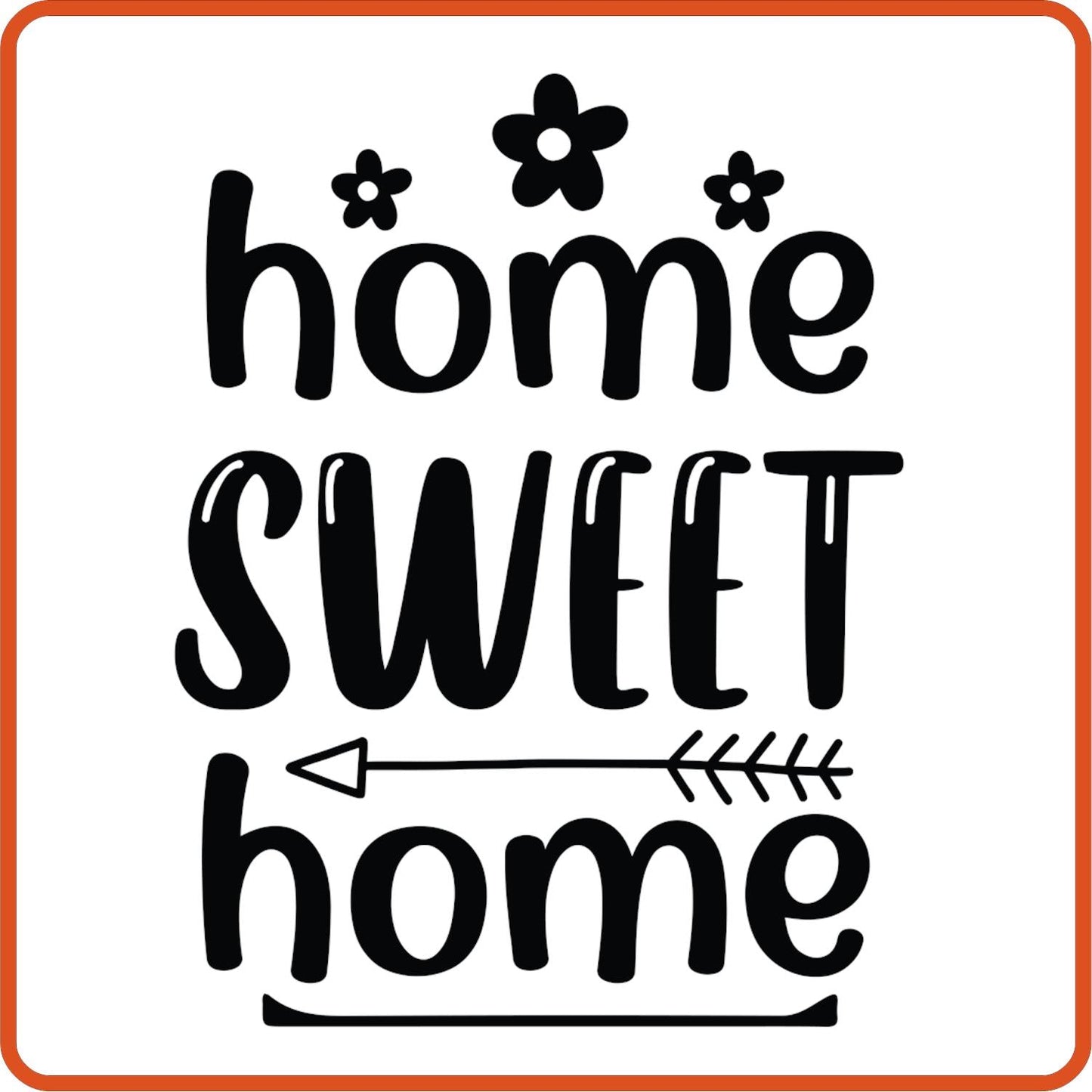 Home Sweet Home | Family Iron On Decals Patches by SEC Apparel - secapparelonline
