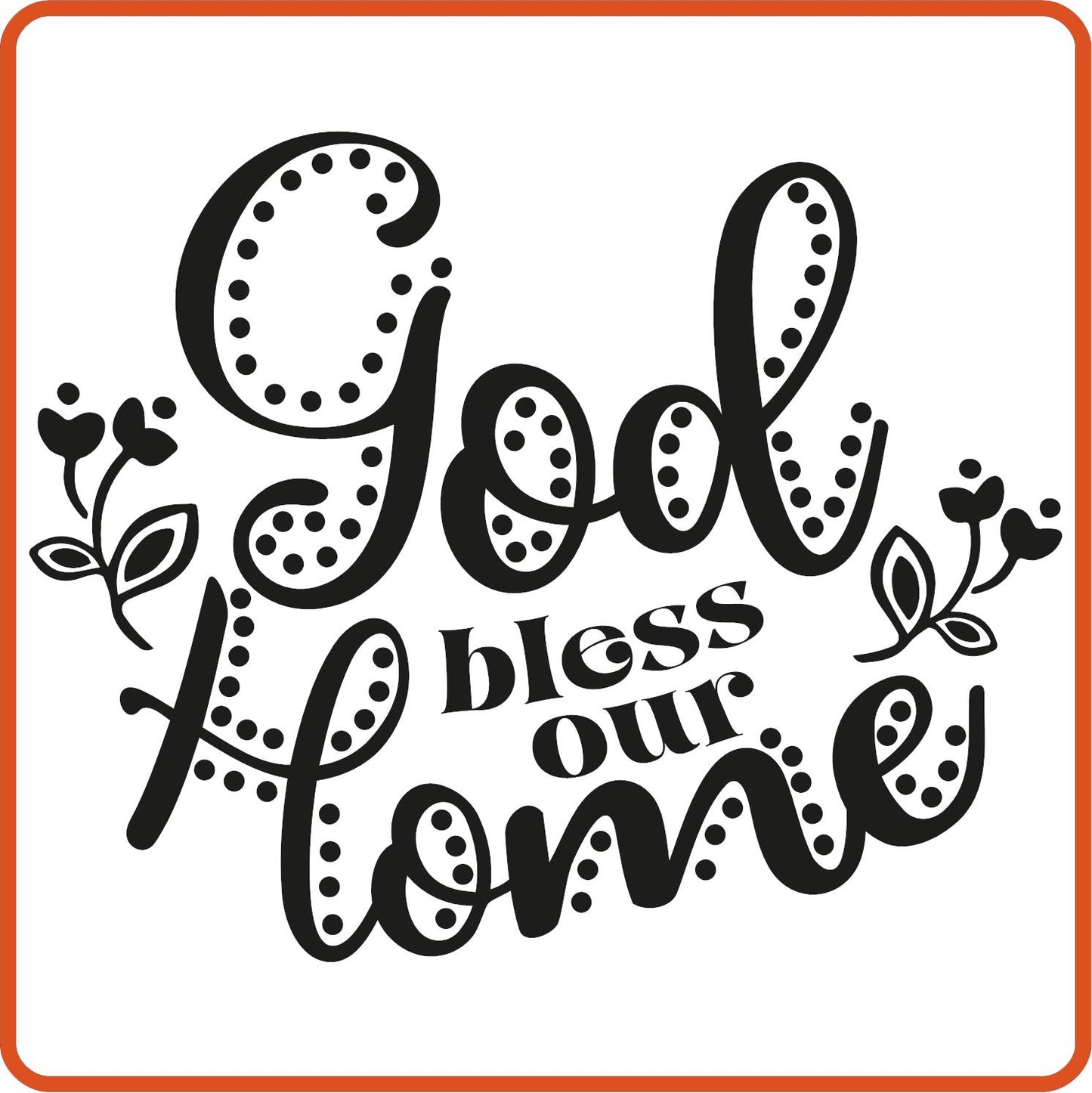 God Bless Our Home | Home Iron On Decals Patches by SEC Apparel