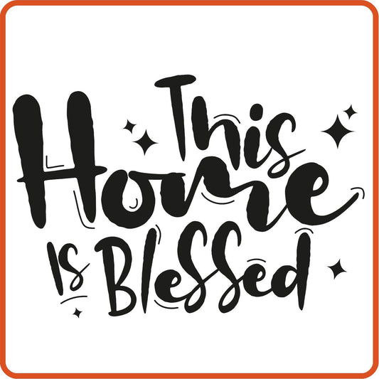 This Home Is Blessed | Home Iron On Decals Patches by SEC Apparel